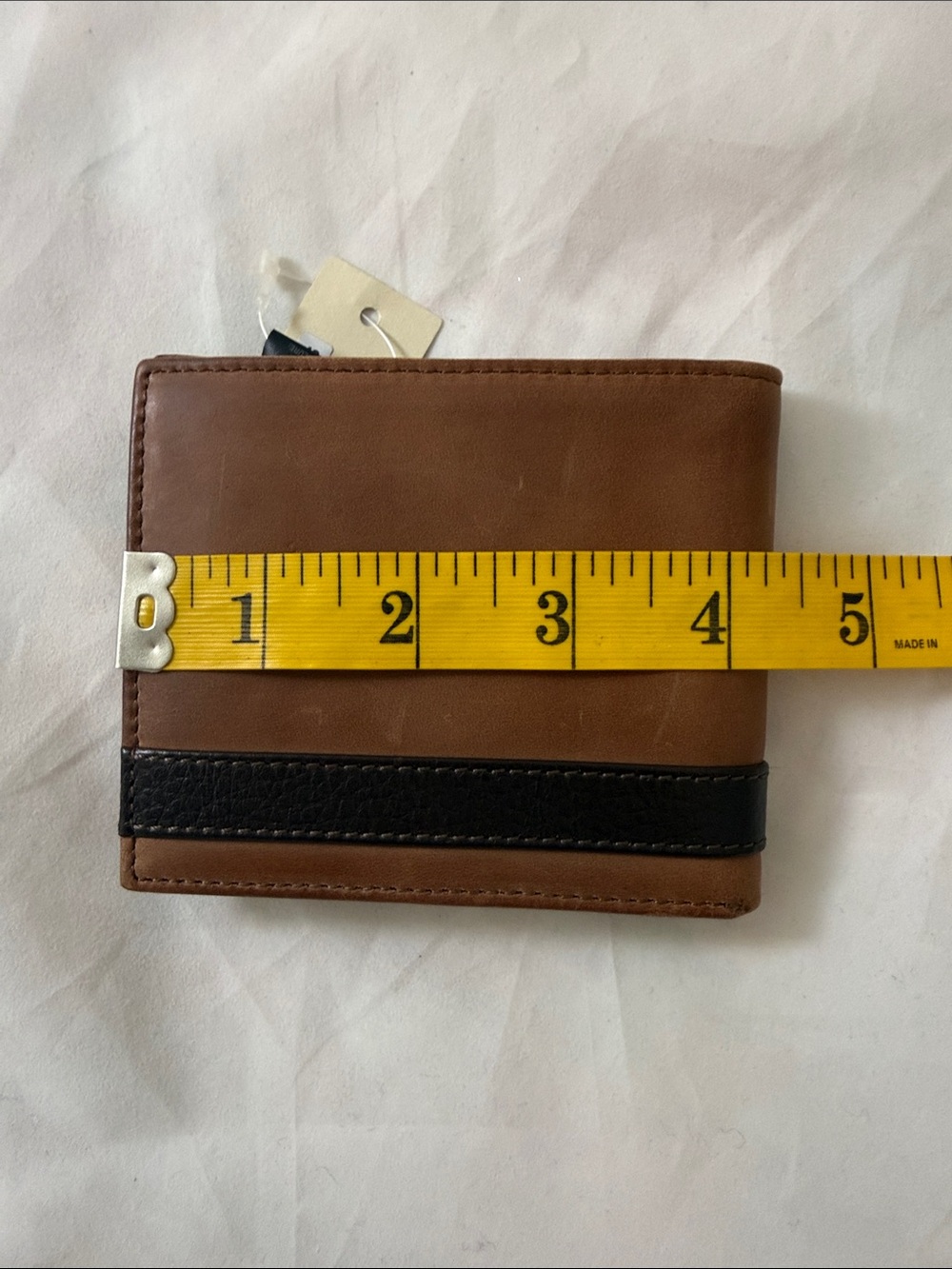 Fossil Brown Leather Wallet with Black Accent - Picture 6 of 7